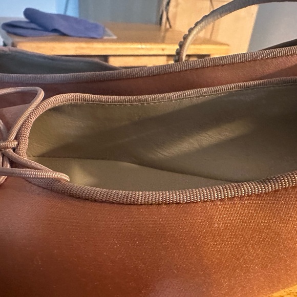 Anthropologie Pink Flats with Rhinestone Ankle Strap - Picture 4 of 5